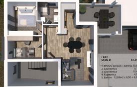 3غرفة شقة في مبنى جديد 61 متر مربع Medulin, کرواسی. 196,000 €