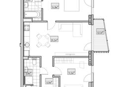 3غرفة شقة في مبنى جديد 76 متر مربع Vidzeme Suburb, لتونی. 245,000 €
