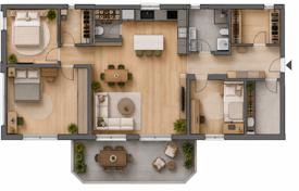4غرفة آپارتمان  116 متر مربع Zagrebskaia zhupaniia, کرواسی. 303,000 €